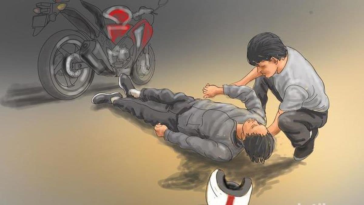 Tragedi di Jalan Desa Serut: Ketika Kecelakaan Tunggal Merenggut Nyawa Pengendara Motor